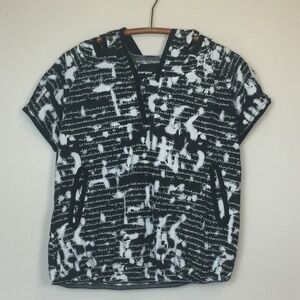 LA PARGAY Popover Cover-up Top with Attached Hood